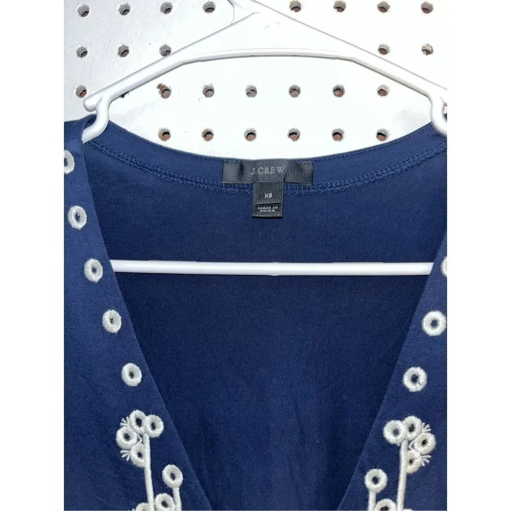 J.Crew embroidered top
